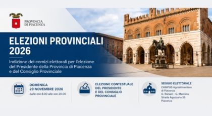 Elezioni del Presidente e del Consiglio Provinciale di Piacenza