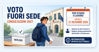Voto fuori sede: aperte le iscrizioni all’elenco degli elettori fuori sede