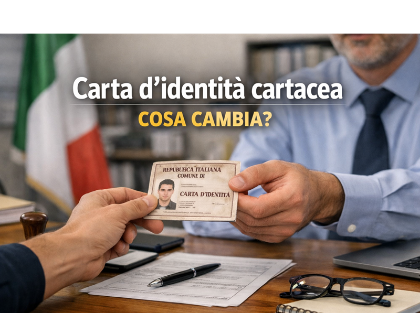 Carta d'identità cartacea: cosa cambia dal 3 agosto 2026