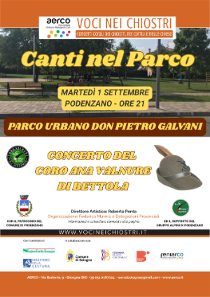 Locandina canti nel parco