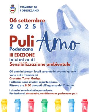 Locandina PuliAmo Podenzano III edizione