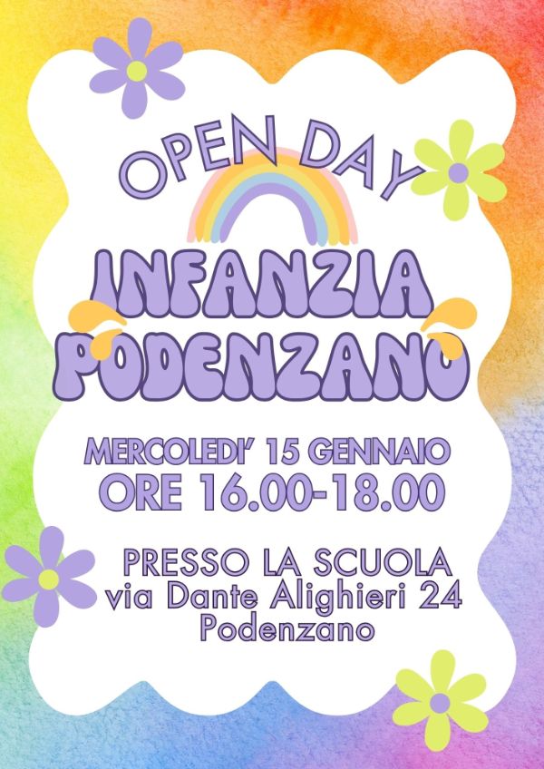Locandina Open Day infanzia