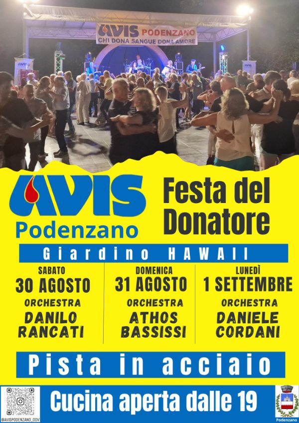 Locandina Festa del Donatore