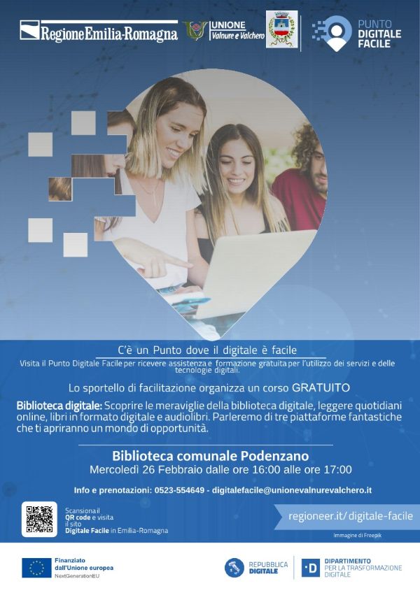 Corso Biblioteca Podenzano - Biblioteca digitale