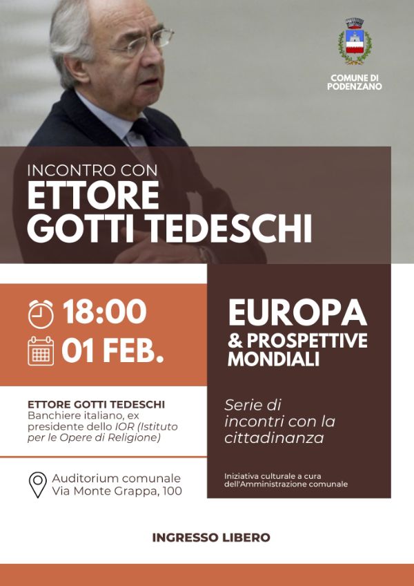Locandina "Europa e prospettive mondiali"