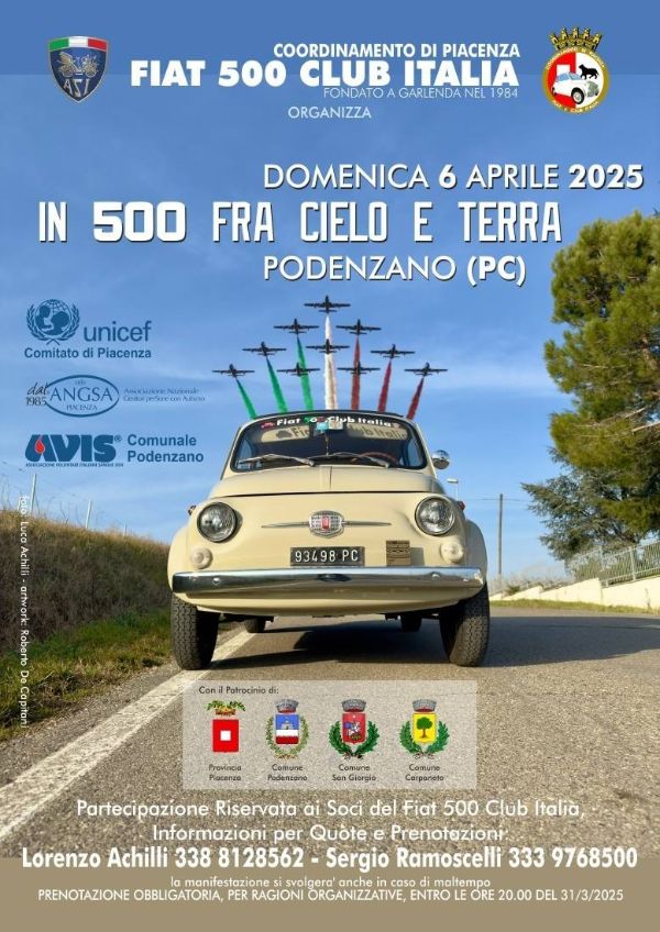 Locandina raduno Fiat 500
