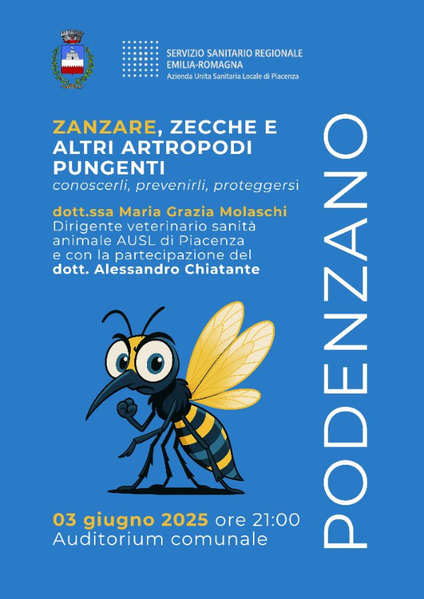 Locandina incontro artropodi pungenti