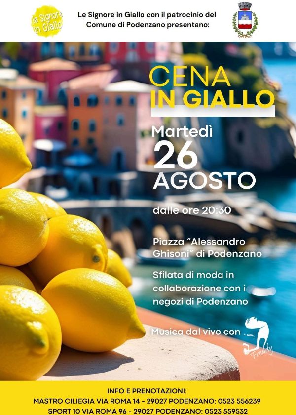 cena in giallo