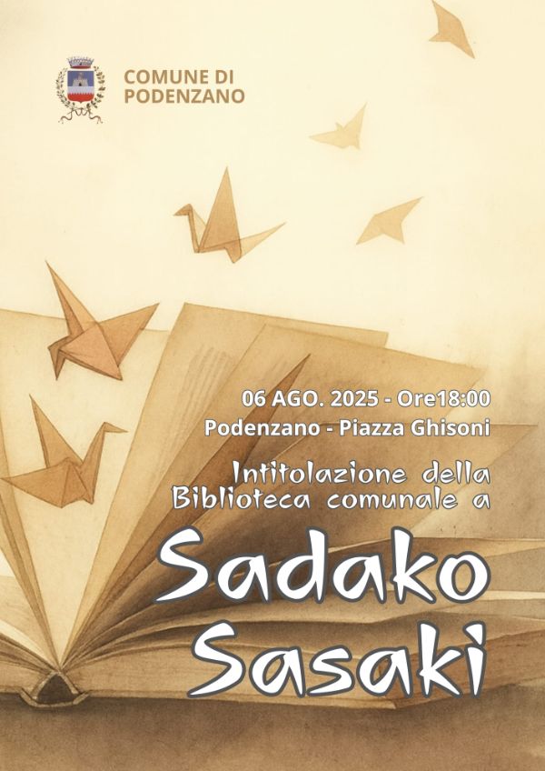 locandina intitolazione biblioteca