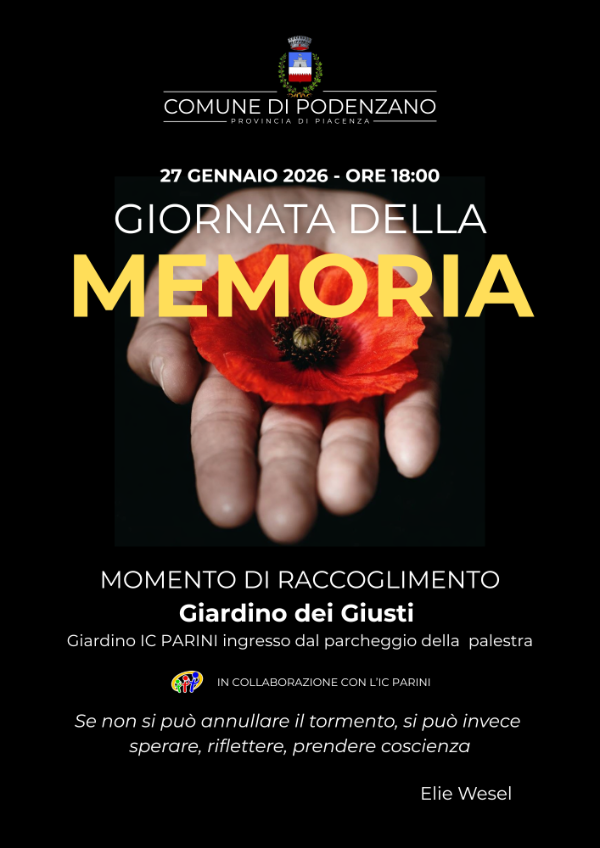 Locandina Giorno della Memoria