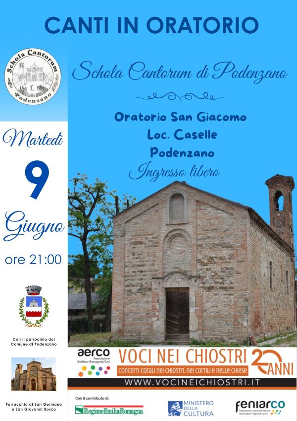 Locandina canti in oratorio 