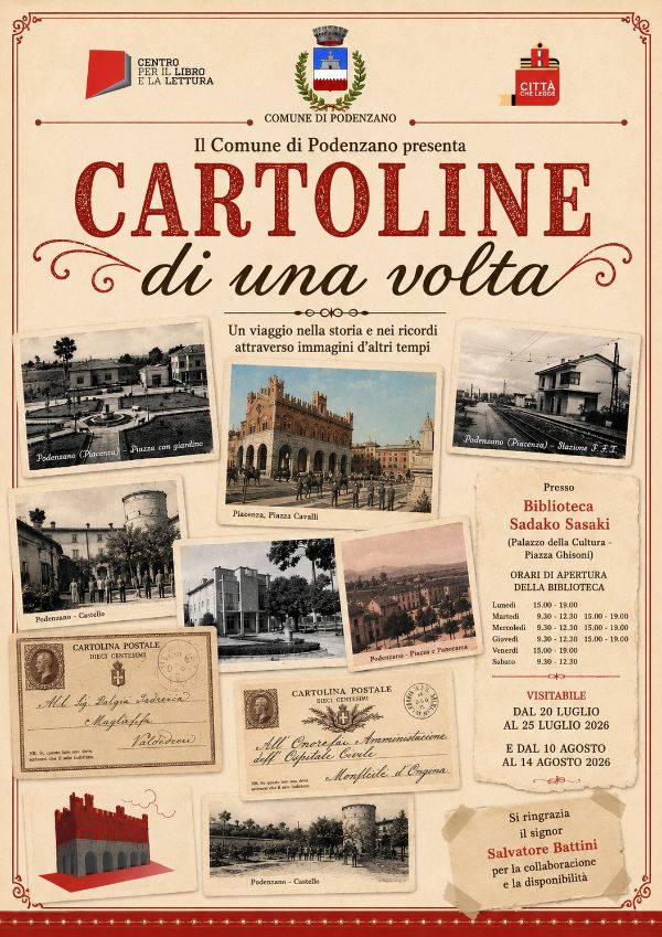 Locandina mostra cartoline