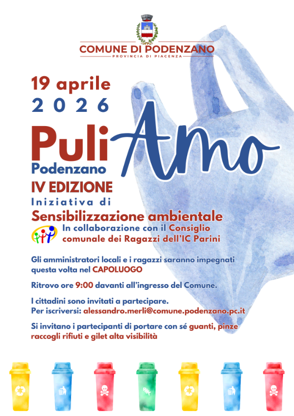 Locandina puliamo podenzano