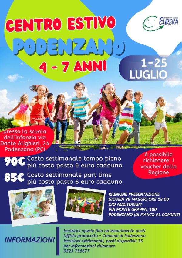 locandina centro estivo materna