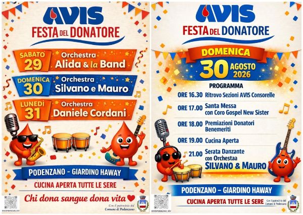 Locandina Festa del Donatore